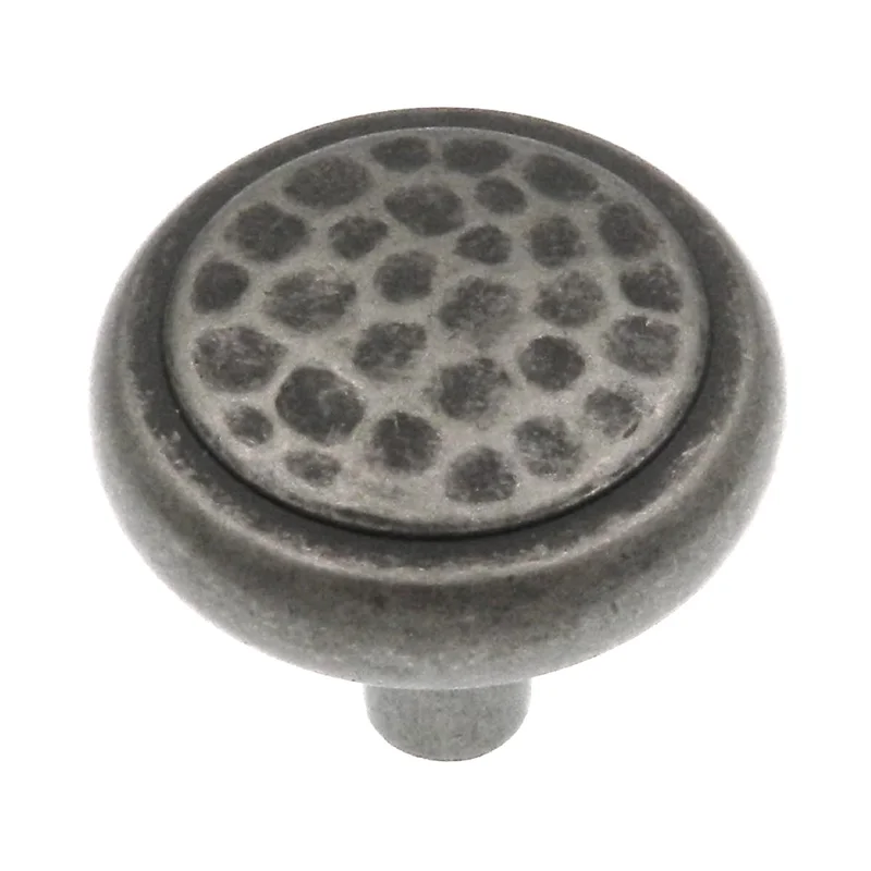 10 Pack Amerock 1 1/4" Weathered Nickel Round Cabinet Knob BP53017-WN