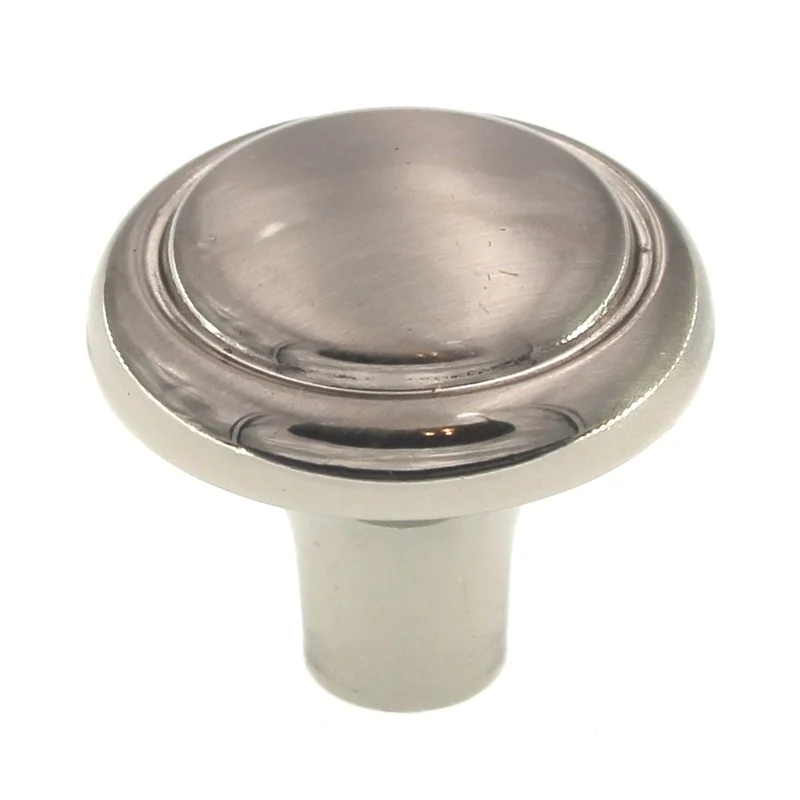 10 Pack Amerock Brass & Sterling 1 1/8" Sterling Nickel Cabinet Knob BP1308-G9