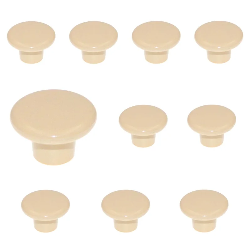 10 Pack AmerockHardware BP802-PA Almond 1 1/4" Round Cabinet Knob Pull Allison