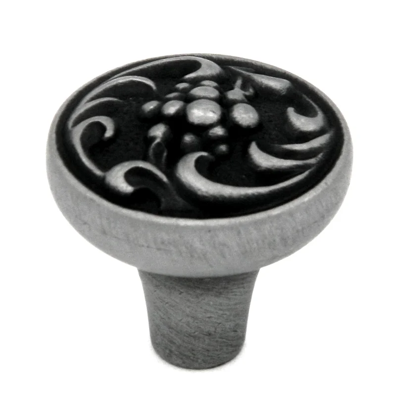 10 Pack Hickory Altair P3094-SPA Satin Pewter Antique 1 3/8" Cabinet Knob Pulls
