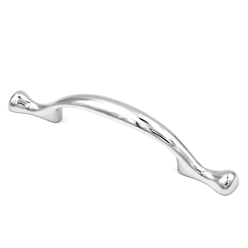 10 Pack Hickory Conquest P14174-26 Polished Chrome 3"cc Arch Footed Cabinet Handle Pull
