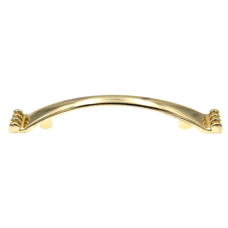 10 Pack Hickory Conquest P14461-3 Polished Brass 3"cc Arch Cabinet Handle Pull
