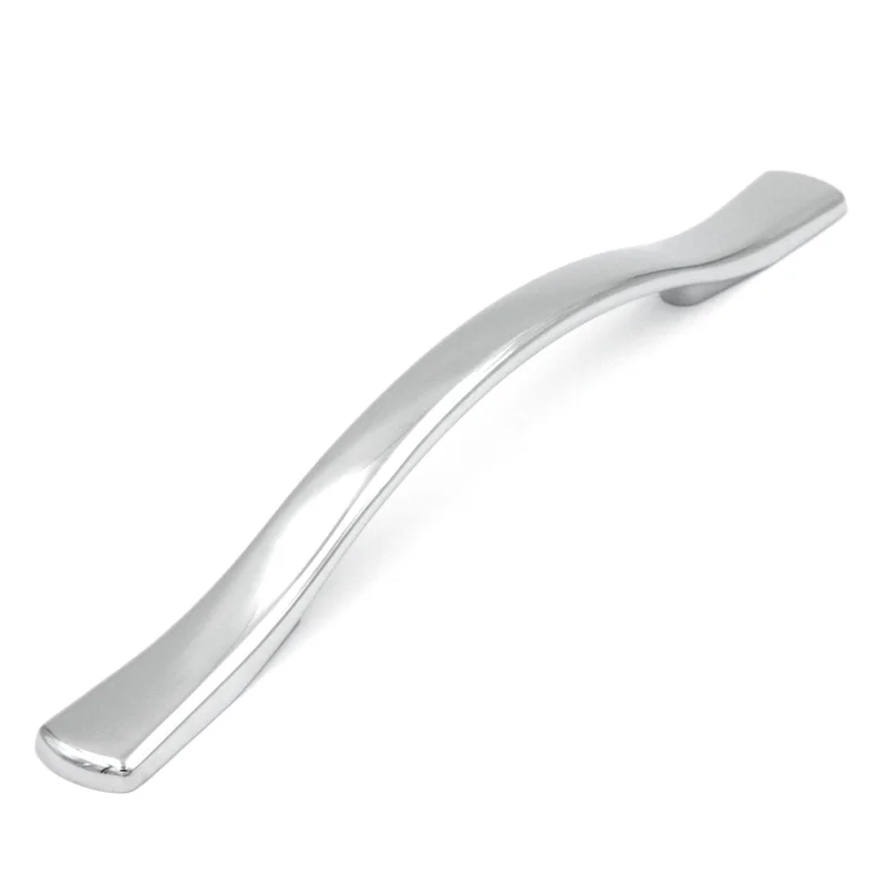 10 Pack Hickory Euro-Contemporary P2165-CH Chrome 5" (128mm)cc Cabinet Handles