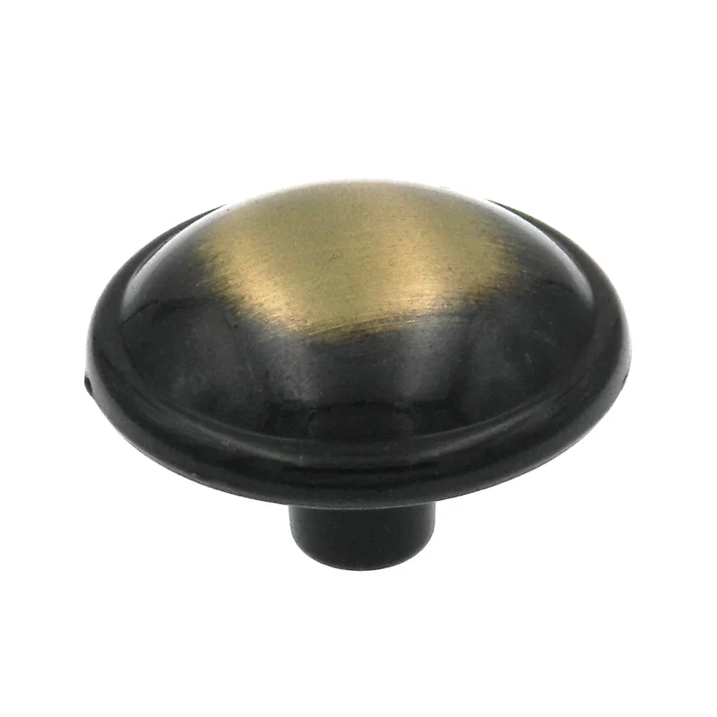 10 Pack Hickory Hardware Cavalier Antique Brass Dome 1 1/4" Cabinet Knob P203-AB