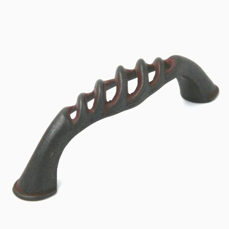 10 Pack Hickory Hardware Charleston Blacksmith Rustic Iron 3"cc Cabinet Handle Pulls PA1321-RI
