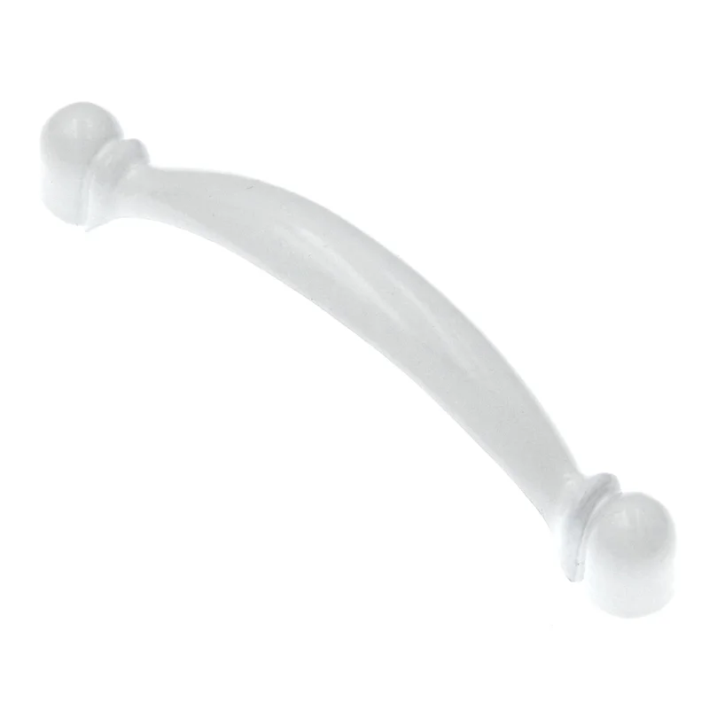 10 Pack Hickory Hardware Conquest P14441-W White 3"cc Arch Cabinet Handle Pull