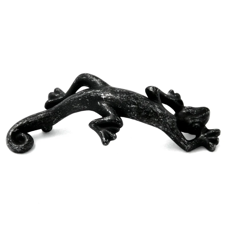 10 Pack Hickory Hardware Rainforest Lizard 3 Inch Ctr Cabinet Handle Pull Vibra Pewter PA1522-VP