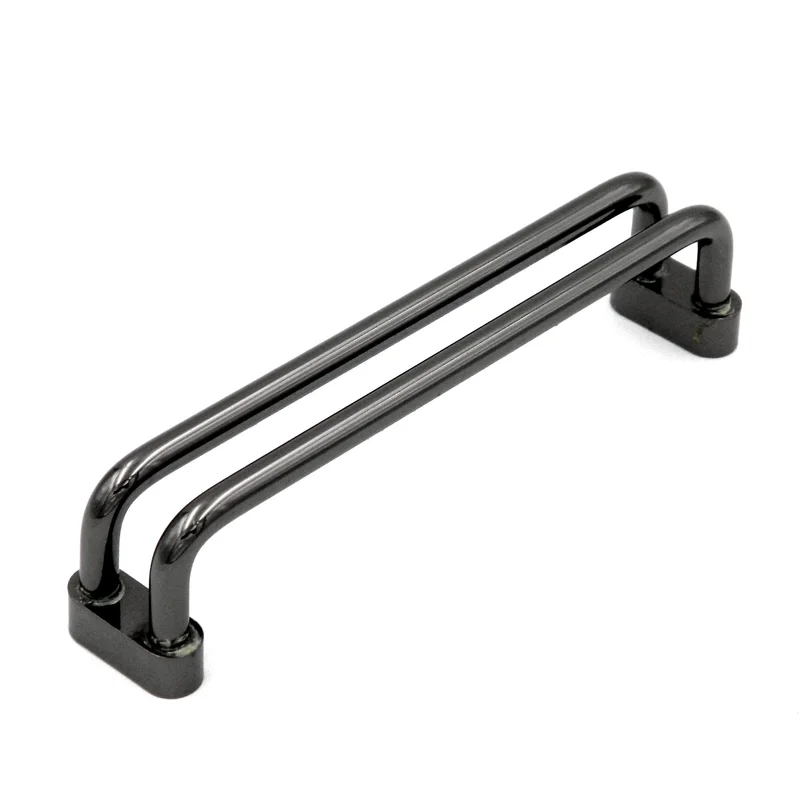 10 Pack Hickory3 3/4" (96mm)cc Black Nickel Double Wire Pulls P9800-BLN