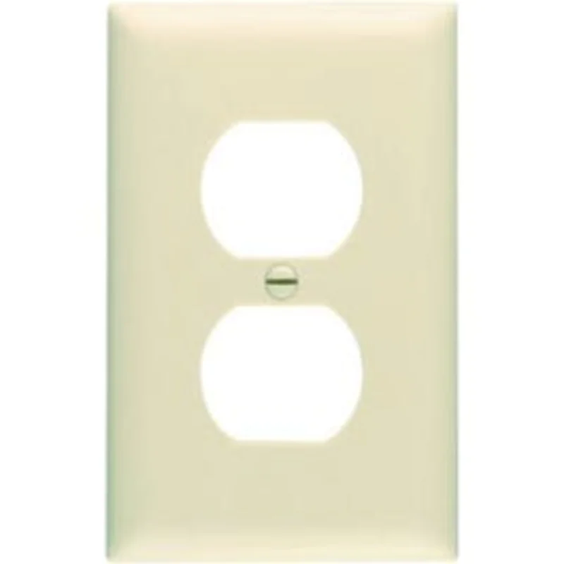 10-Pack Ivory Duplex Outlet Nylon Wall Plate