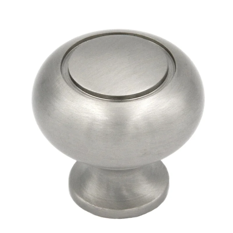 10 Pack Keeler Satin Nickel 1 1/4" Solid Brass Cabinet Knob Pulls Power & Beauty K419