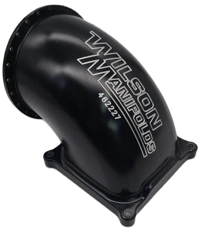 123mm 4500 Billet Elbow Black Anodized