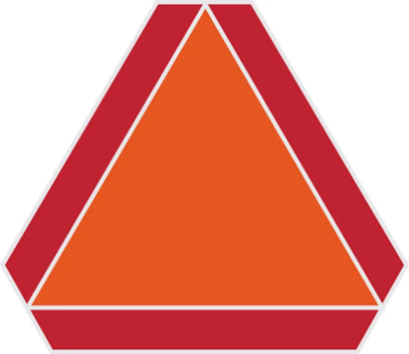 14 X 16 ORANGE AND REDSLW MVING VHCLE