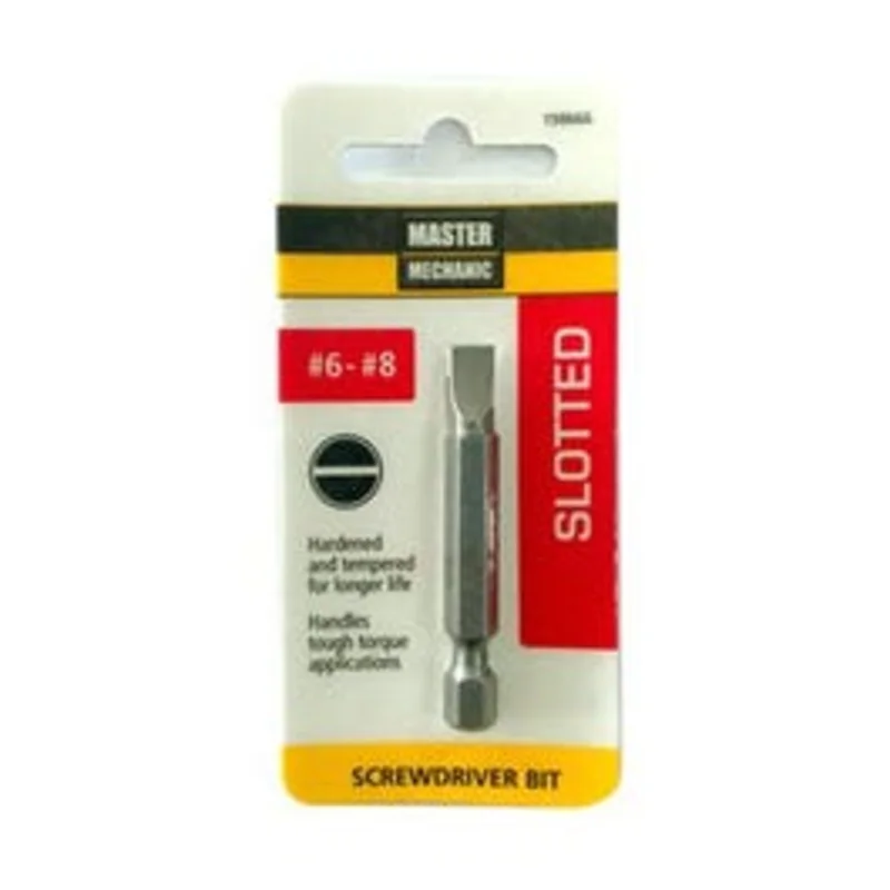 2-In. #6-8 Slotted Screwdriver Bit
