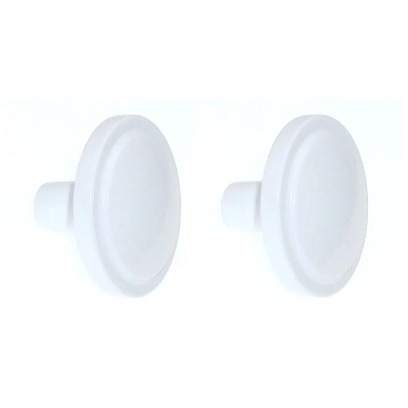 2 Pack Amerock BP3443-GW Gloss White Allison Value 1 3/16" Cabinet Knob Pulls