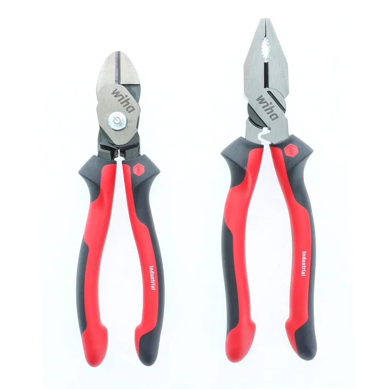 2 Piece Industrial SoftGrip Pliers and Cutters Set