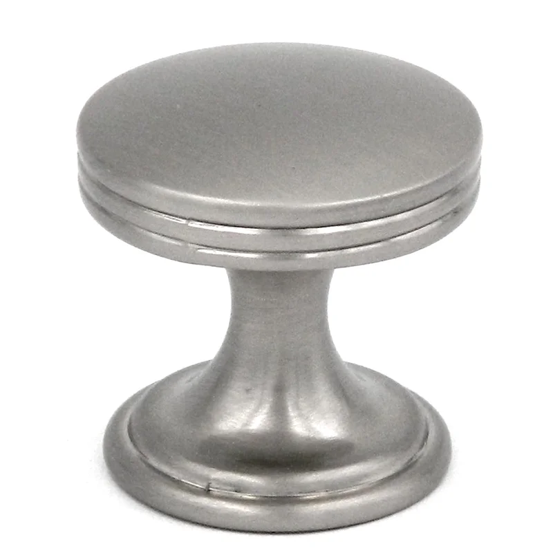 20 Pack Hickory Hardware American Diner 1" Stainless Steel Round Flat-top Cabinet Knob P2140-SS