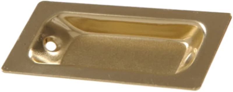 3 1/4 X 1 3/8 BRASS PLTD FLUSH PULL