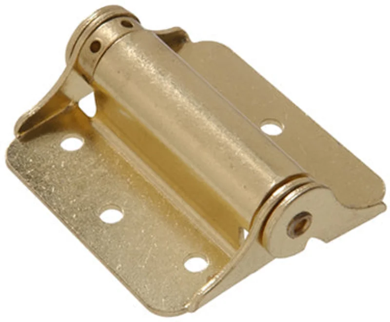 3 BRASS PLATED ADH SPG DR HNGE