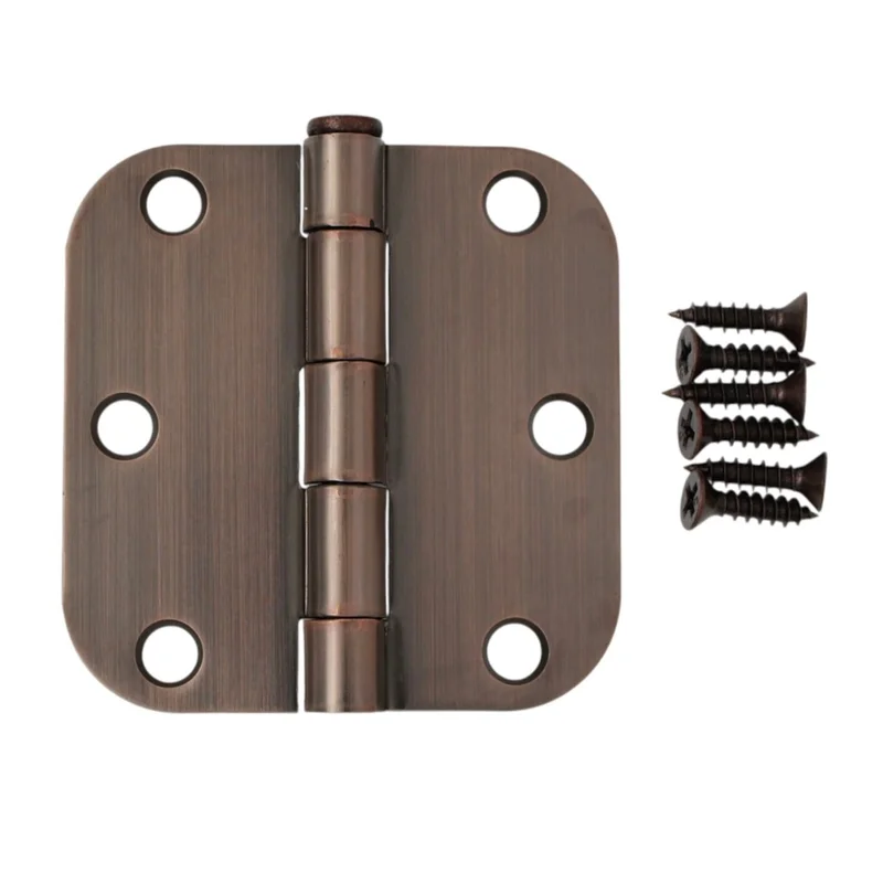 3 Pack Warwick 3" Door Hinge 5/8" Radius Corner Oil-Rubbed Bronze DA3010BZ