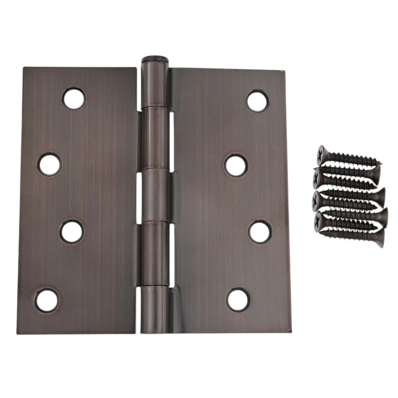 3 Pack Warwick 4" Door Hinge Square Corner Oil-Rubbed Bronze DA3015BZ