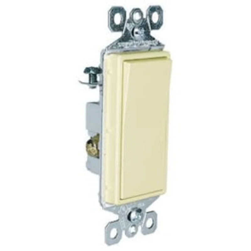 3-Way Decorator Wall Switch, 15A, Ivory