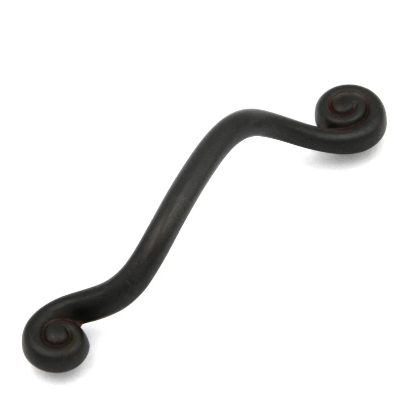 30 Pack Hickory Cumberland P3161-RI Rustic Iron 5" (128mm)cc Curved Cabinet Handle Pull
