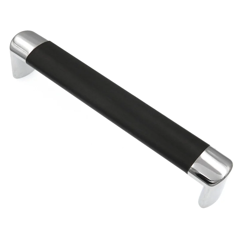 30 Pack Hickory Park Towers P3681-WGCH Dark Wood Grain, Polished Chrome 6 1/4" (160mm)cc Bar Pull