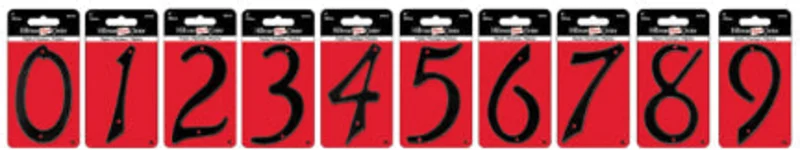 4 BLACK NUMBER 8