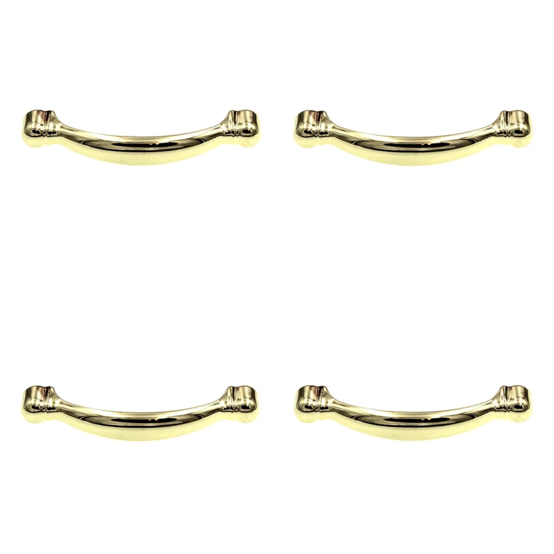 4 Pack Amerock BP3441-3 Cabinet Handle Pull 3"cc Allison Bright Brass