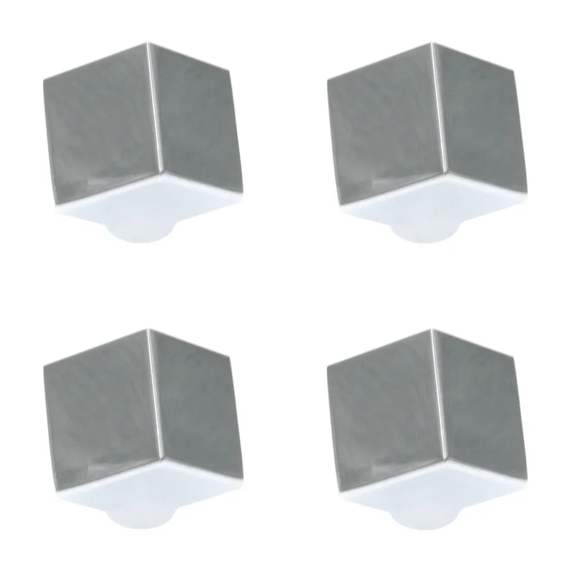 4 Pack Hickory Hardware Euro-Contemporary 1 1/2" Chrome Cabinet Knobs P2160-CH