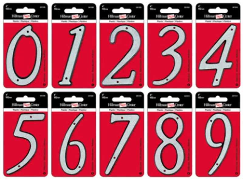 4 REFLECTIVE PLASTC NUMBER 4