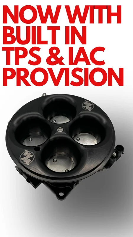4500 Dominator Throttle Body - 2.55" Bore - 2404CFM with TPS and IAC provision