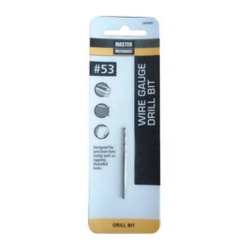 #53 1-7/8-In. Wire Gauge Drill Bit, Black Oxide
