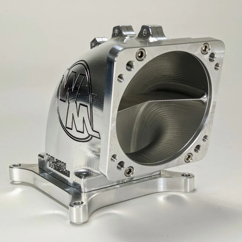 95-105mm 4150 Billet Elbow w/ Divider FRONT / REAR FACING
