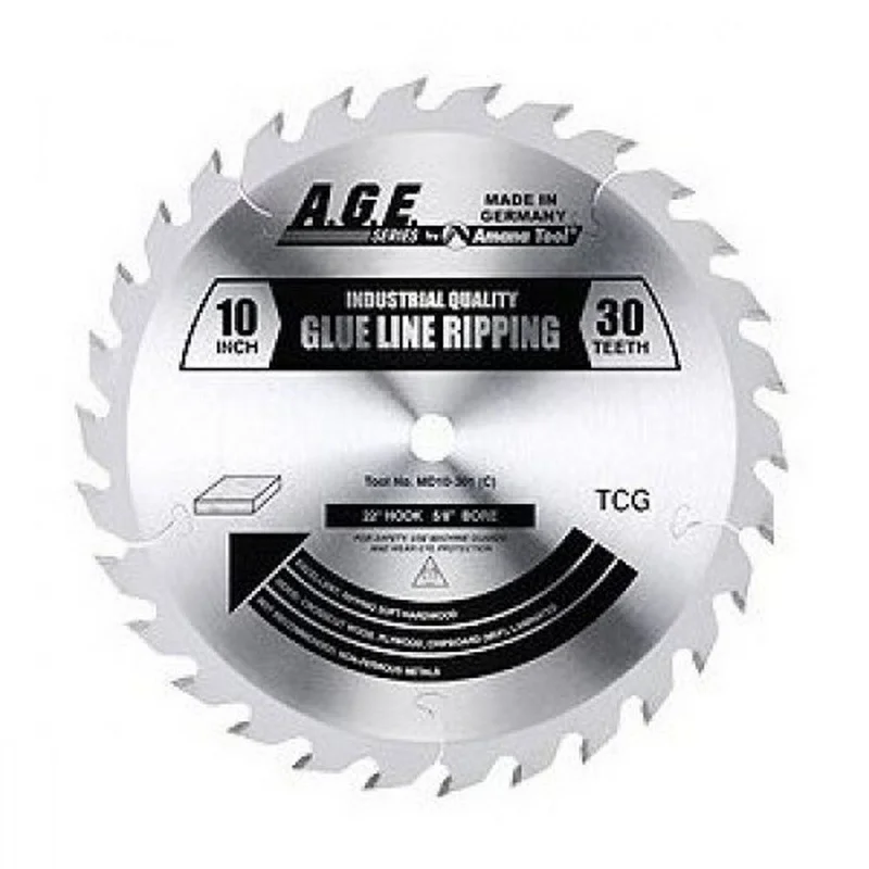 A.G.E MD10-301 10" GLUE-LINE RIPPING BLADE B=5/8" 30T TCG