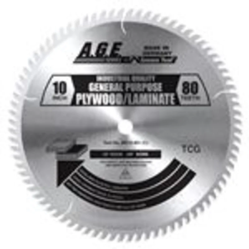 A.G.E MD10-801C 10" PLYWOOD/LAMINATE BLADE B=5/8" 80T TCG