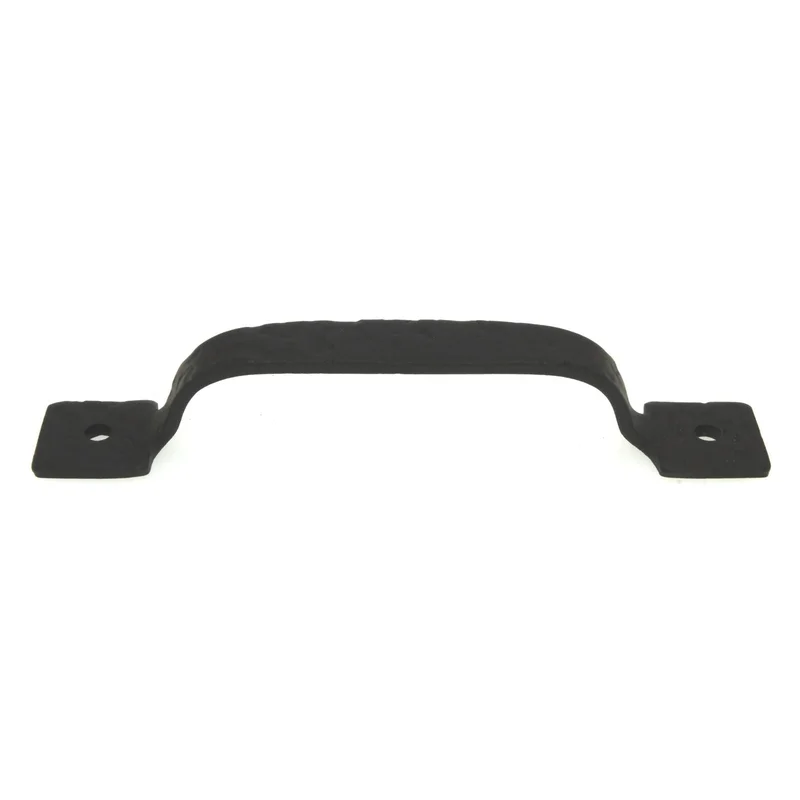 Acorn Iron Art Rough Black Forged Iron Cabinet 4 1/8"cc Handle Pull RP6BP
