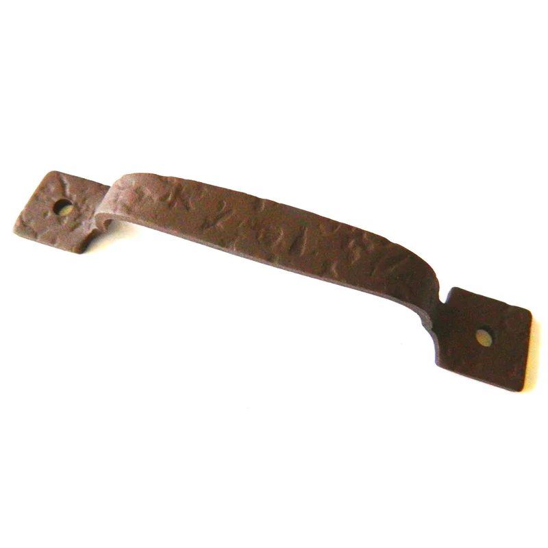 Acorn Iron Art Rough Russet Forged Iron Cabinet 4 1/16"cc Handle Pull RP6NP