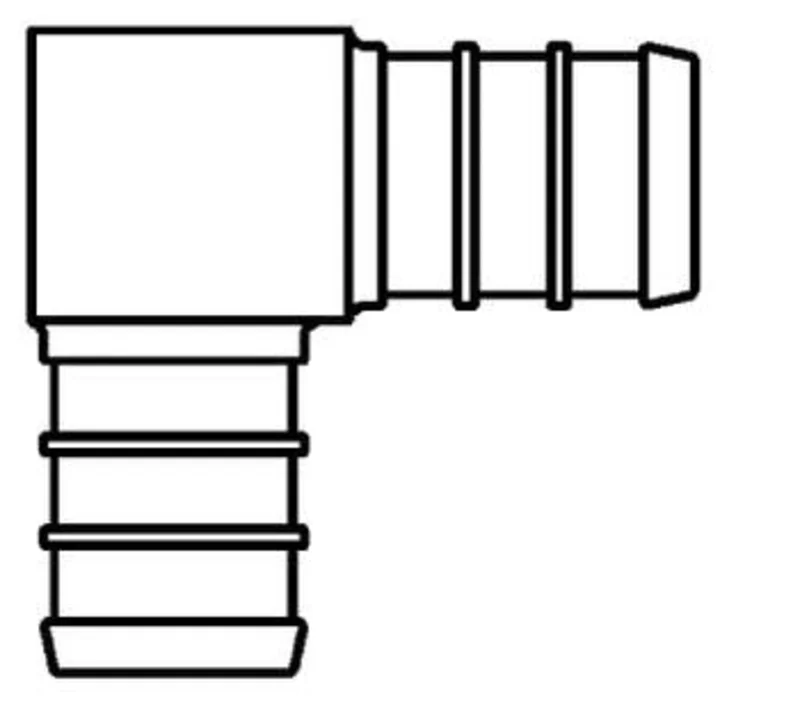American Granby PEX Insert Brass 90 Elbow NL 3/4" X 1/2"