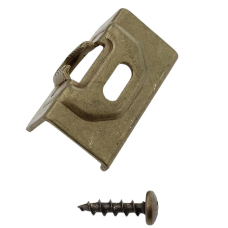 Amerock 1 1/4" Overlay Cabinet Hinge 2010 Mounting Base Plate Brass CM2008C-BB