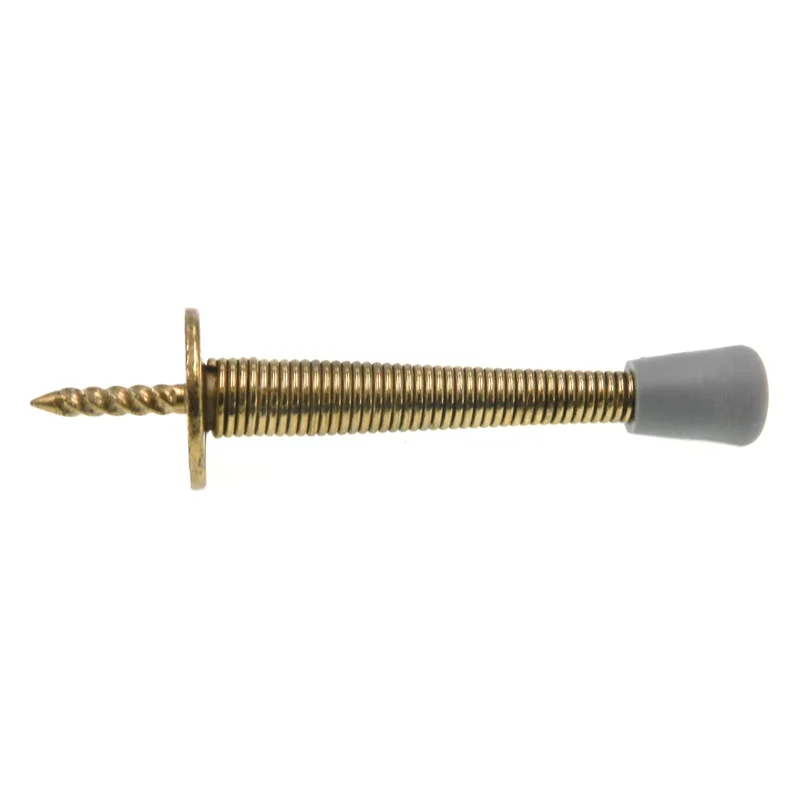 Amerock 3 1/4" Door Stop Polished Brass Spring Fexible Baseboard Doorstop BP2251-3
