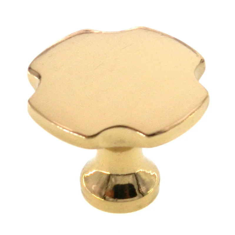 Amerock Advantage Bright Brass 1-1/4" Corner cut Cabinet Knob Pull BP1448-3