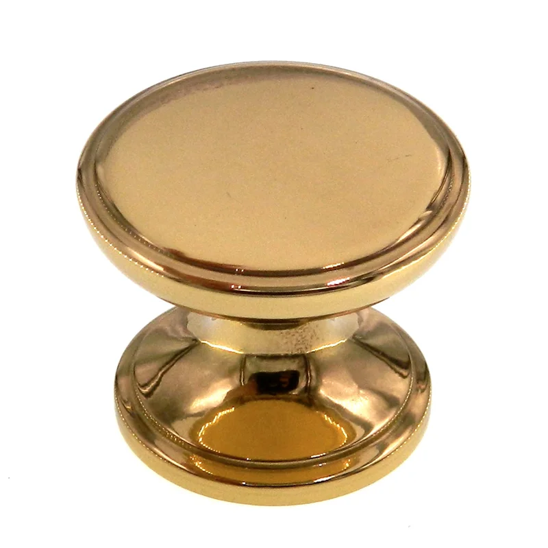 Amerock Advantage Bright Brass 1-1/4" Round Cabinet Knob Pull BP4257-B