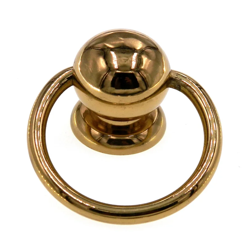 Amerock Advantage Bright Brass 2-1/4" Ring Pull Cabinet Knob Pull BP1459-3