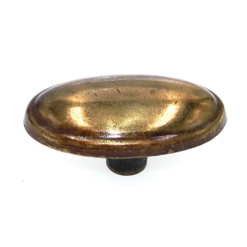 Amerock Allison 1 3/4" Lustre Brass Oval Cabinet Knob Pull 1013LB