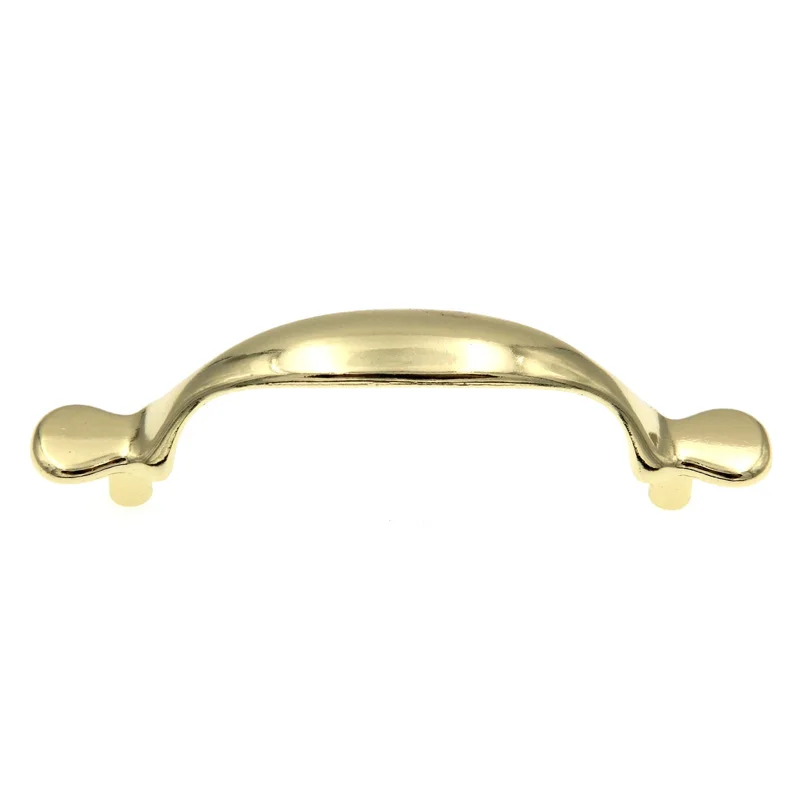 Amerock Allison 170PB Polished Brass 3"cc Arch Smooth Cabinet Handle Pull