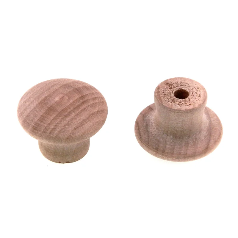 Amerock Allison 2 Pack (Set of 2) 1 1/4" Birch Wood Round Cabinet Knob BP811-WD