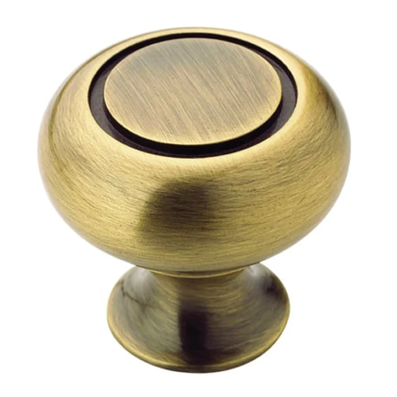 Amerock Allison Elegant Brass 1 1/4 inch Round Cabinet Knob BP53011EB