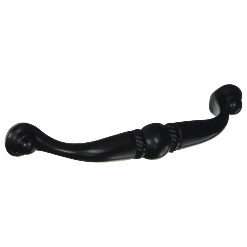 Amerock Allison Flat Black 3 3/4 inch (96mm) CTC Cabinet Handle Pull BP53021FB