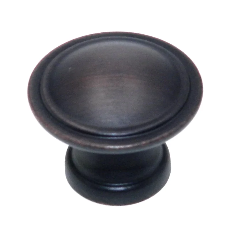 Amerock Allison Oil-Rubbed Bronze 1 3/16" Round Cabinet Knob Pull BP29116-ORB